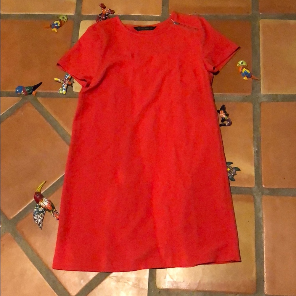 Red Zara dress